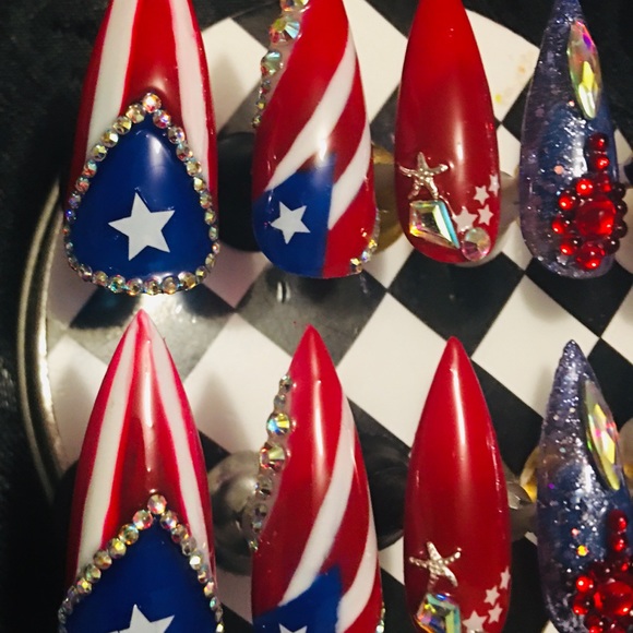 🇵🇷Lovin Puerto Rico Press on Nails-Large💅🏽 - Picture 5 of 8